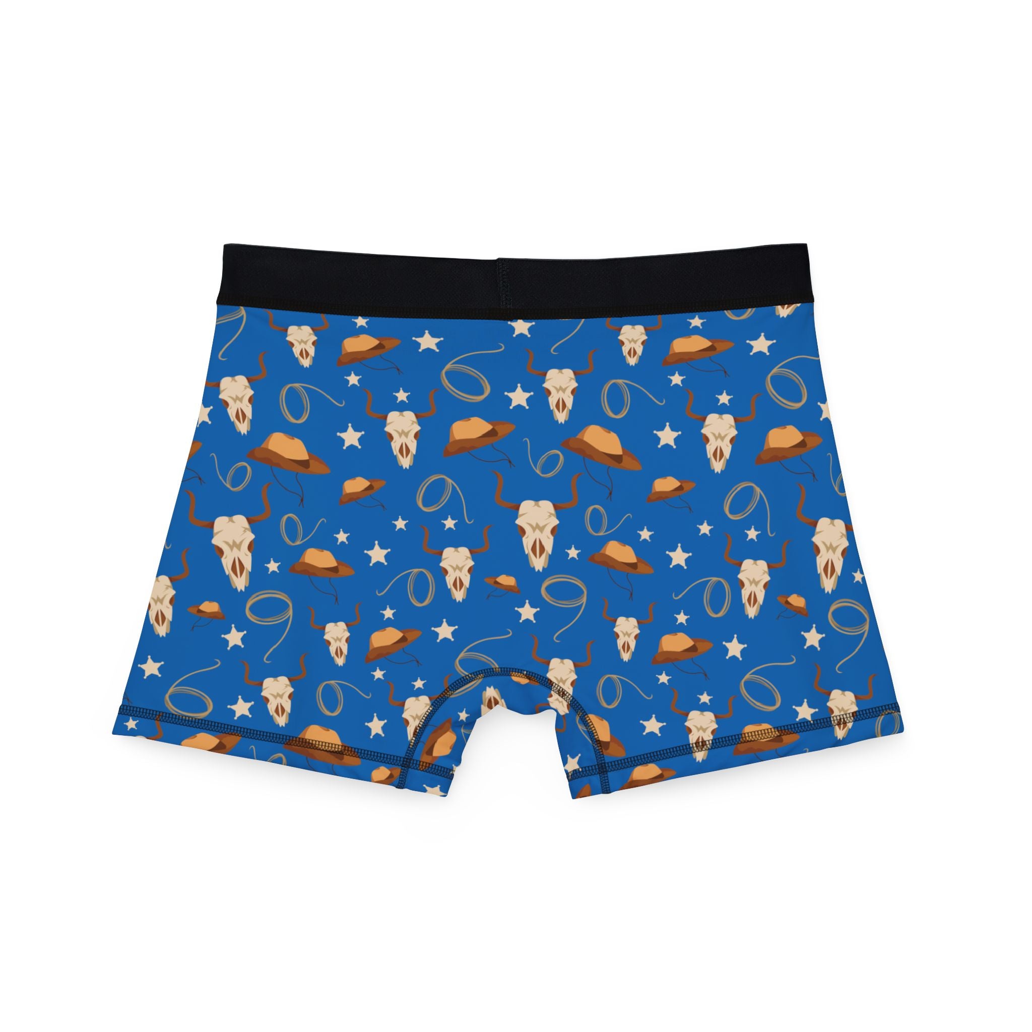 Whimsical Cowboy Men's Boxers - Fun Western Print Underwear