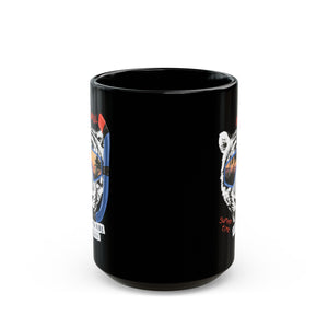 Summer Time Tiger Black Mug (11oz, 15oz)-Phoenix Styles