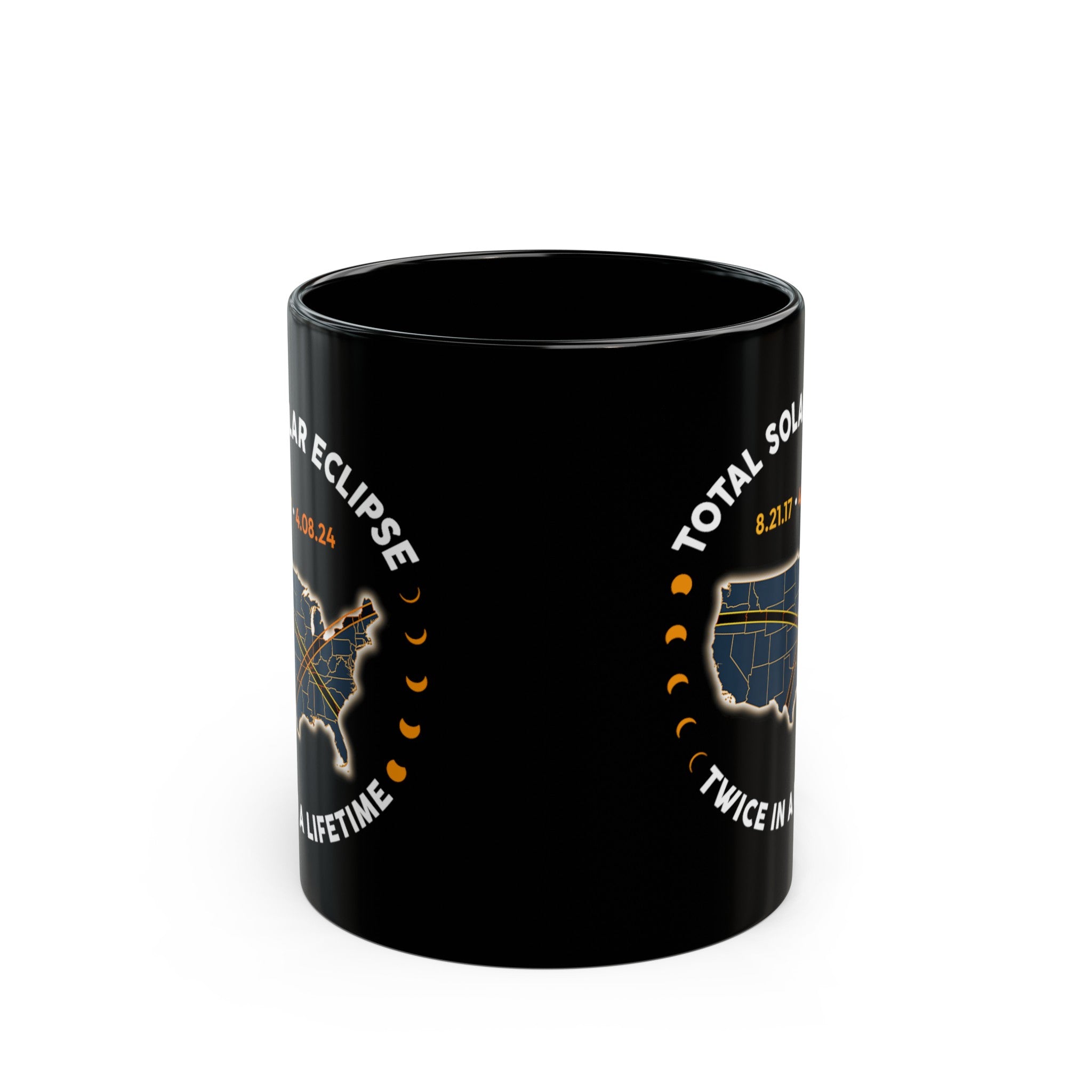 Solar Eclipse Black Mug (11oz, 15oz)-Phoenix Styles