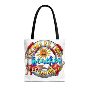 Beaches Sunshine Flip Flop Tote Bag-Phoenix Styles