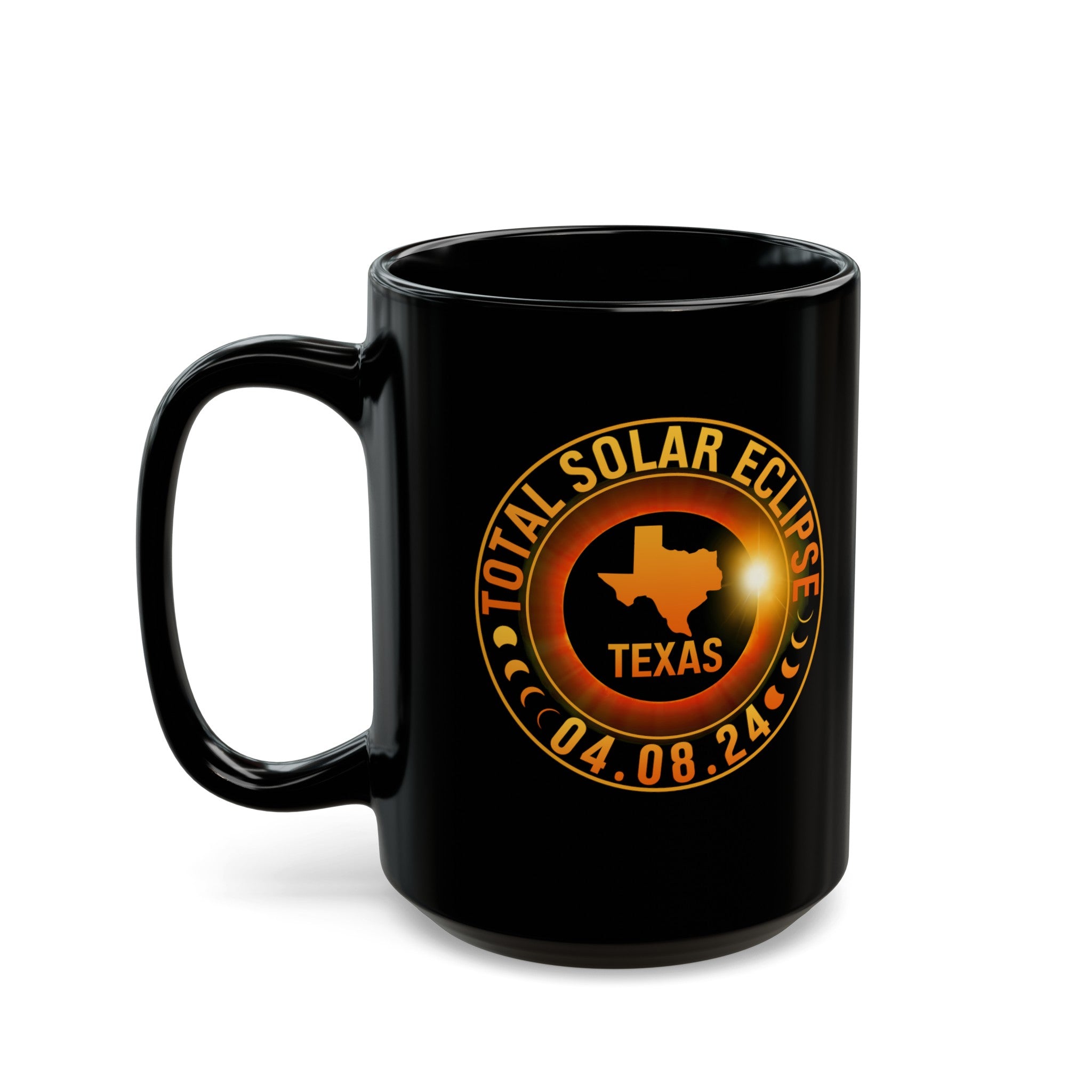 Solar Eclipse Black Mug (11oz, 15oz)-Phoenix Styles