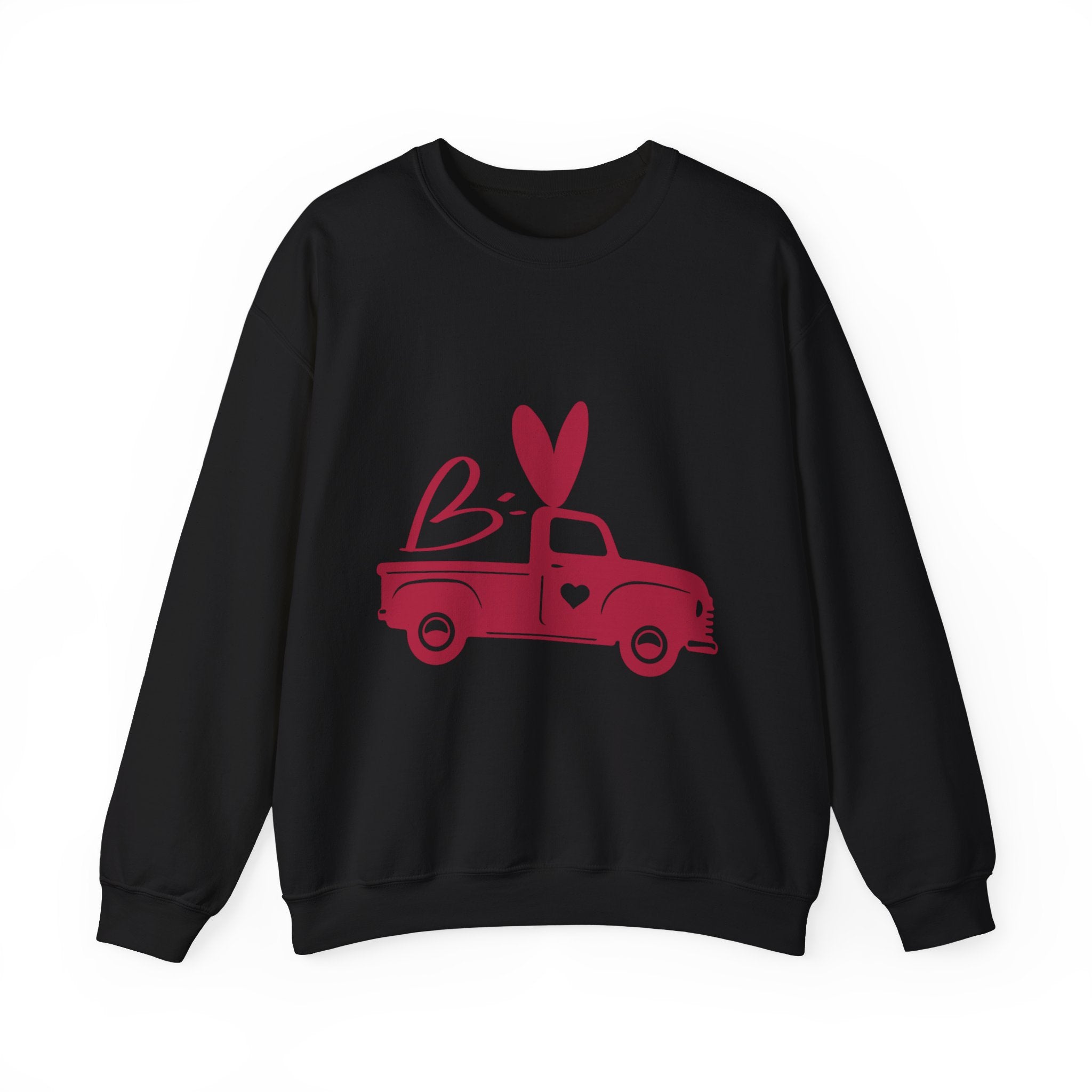 Valentine's Day Truck Crewneck Sweatshirt-Phoenix Styles