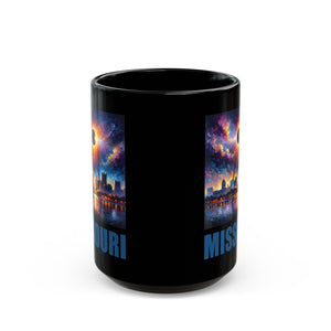 Missouri Solar Eclipse Black Mug (11oz, 15oz)-Phoenix Styles