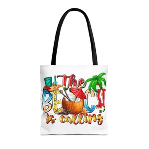 The Beach is Calling Tote Bag-Phoenix Styles