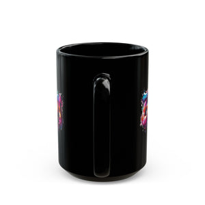 Groovy Black Mug (11oz, 15oz)-Phoenix Styles