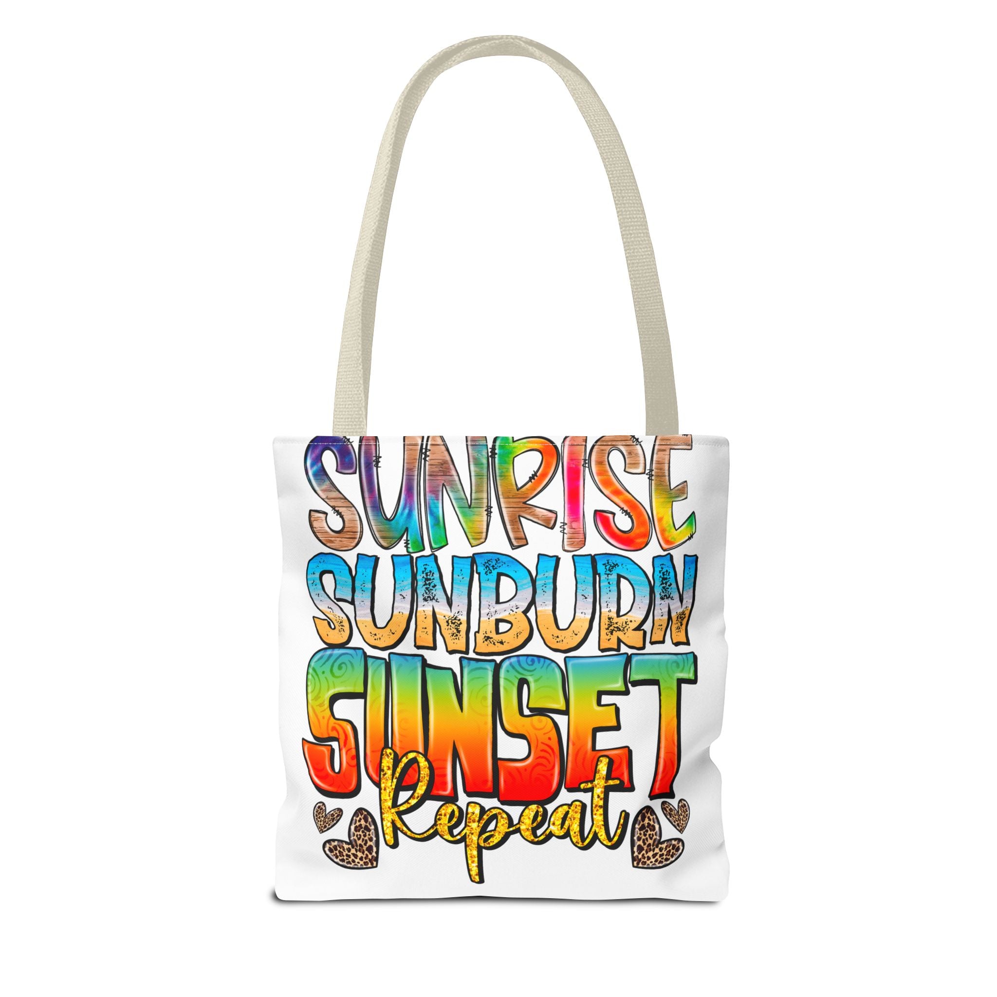 Sunrise Sunburn Sunset Repeat Tote Bag-Phoenix Styles