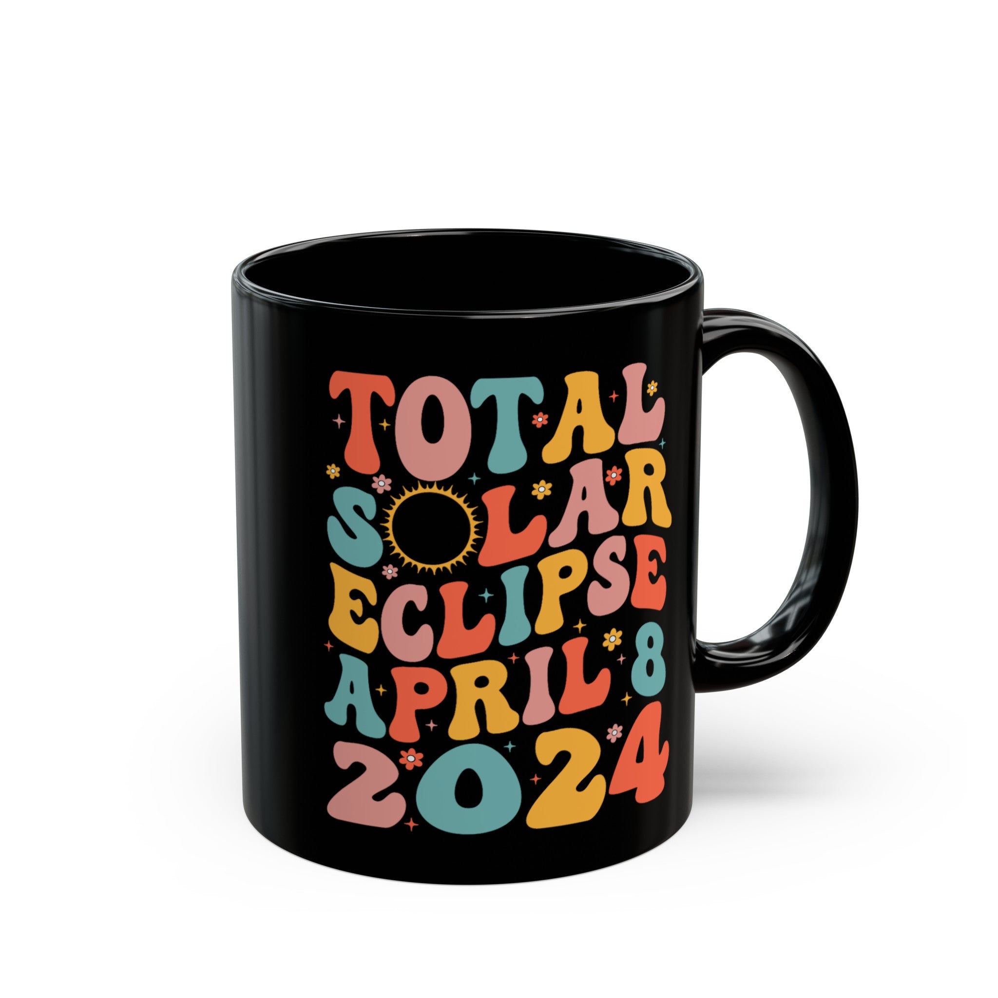 Eclipse April 2024 Black Mug (11oz, 15oz)-Phoenix Styles