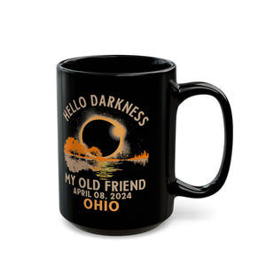 Hello Friend Ohio- Solar Eclipse Black Mug (11oz, 15oz)-Phoenix Styles