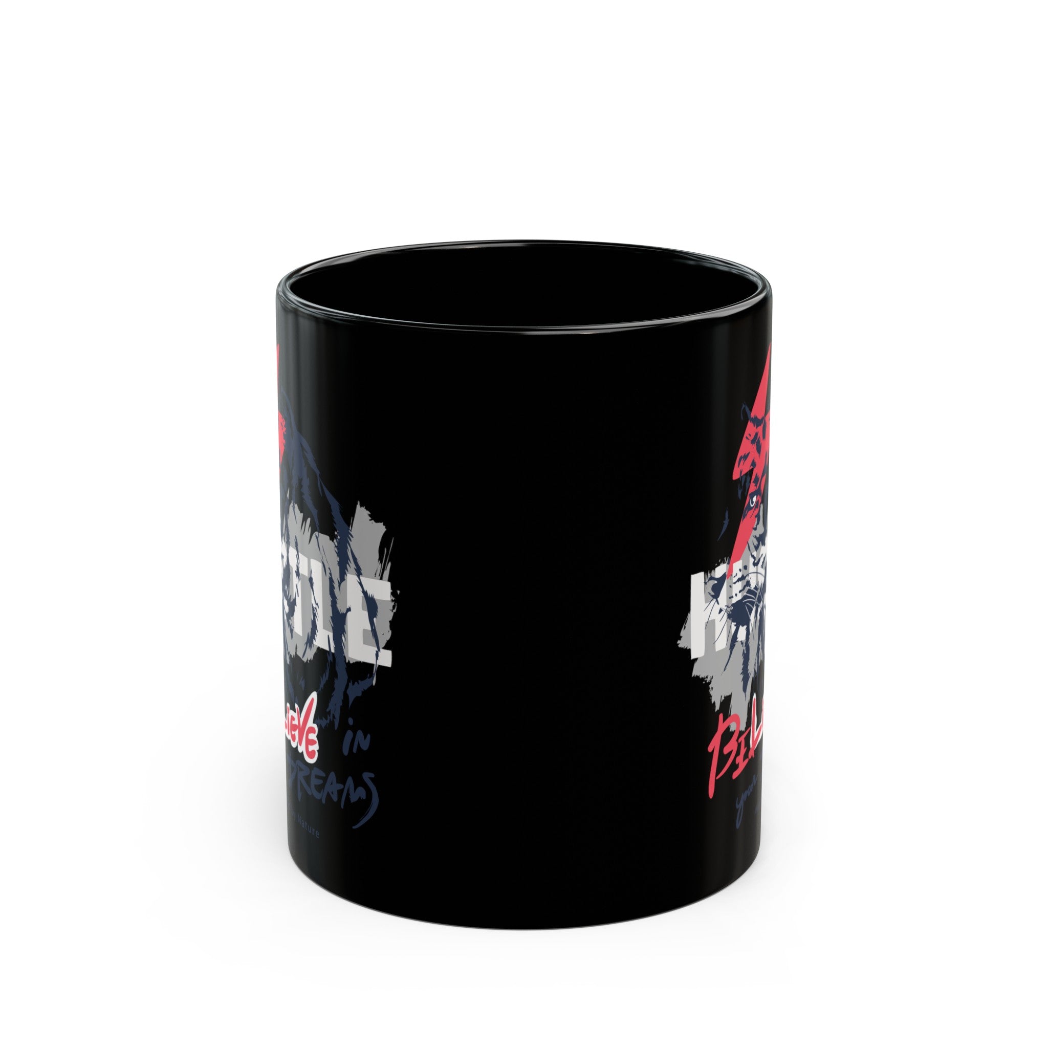 Hustle Black Mug (11oz, 15oz)-Phoenix Styles