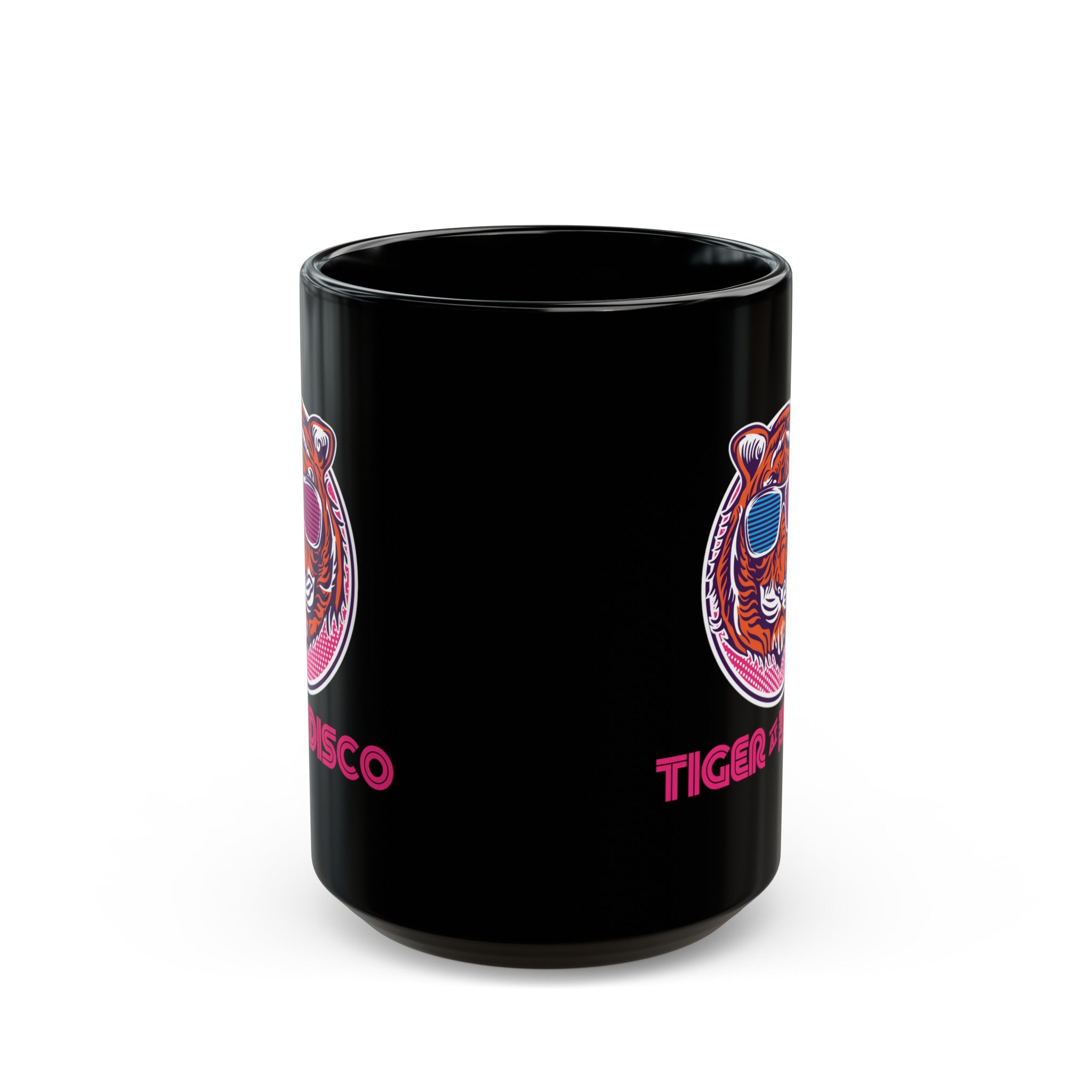 The Disco Tiger Black Mug (11oz, 15oz)-Phoenix Styles