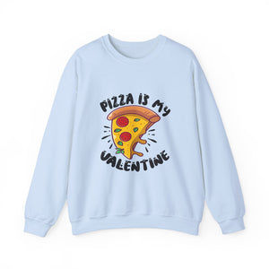 Pizza Is My Love Valentine's Day Crewneck Sweatshirt-Phoenix Styles