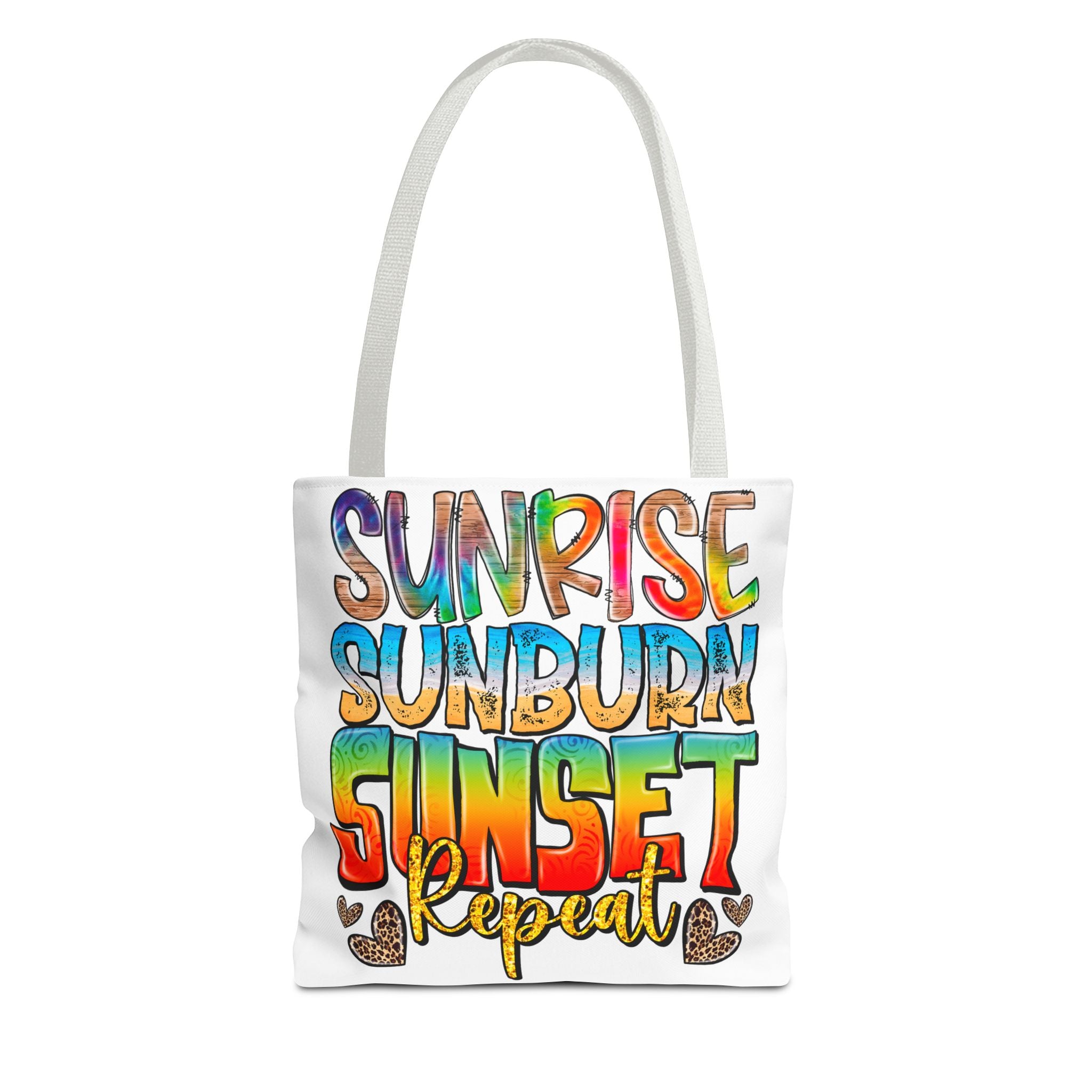 Sunrise Sunburn Sunset Repeat Tote Bag-Phoenix Styles