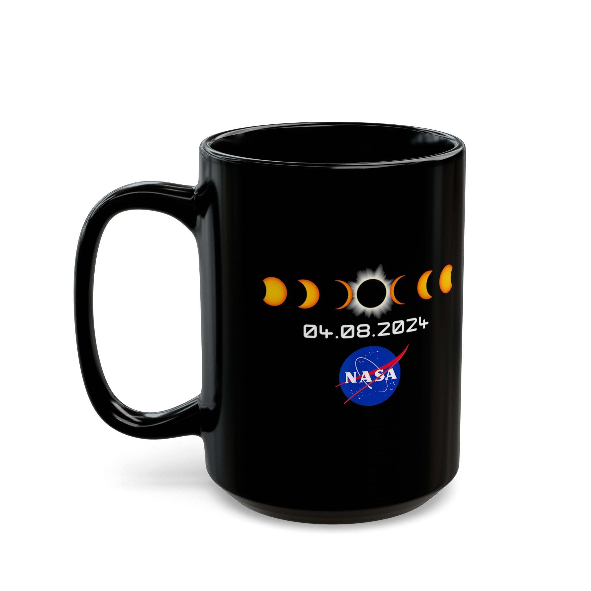 Eclipse Nasa Black Mug (11oz, 15oz)-Phoenix Styles