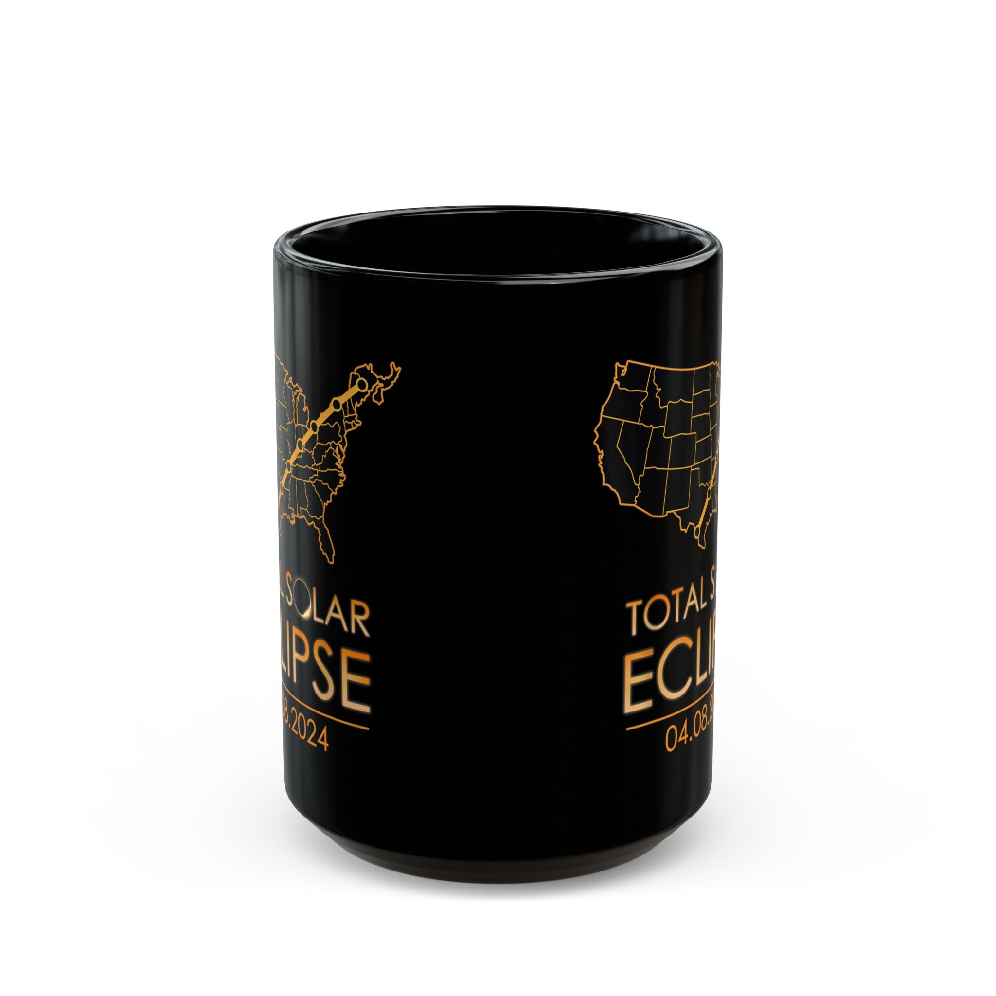 Total Solar Eclipse Black Mug (11oz, 15oz)-Phoenix Styles