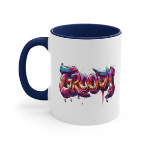 Groovy Accent Coffee Mug, 11oz-Phoenix Styles