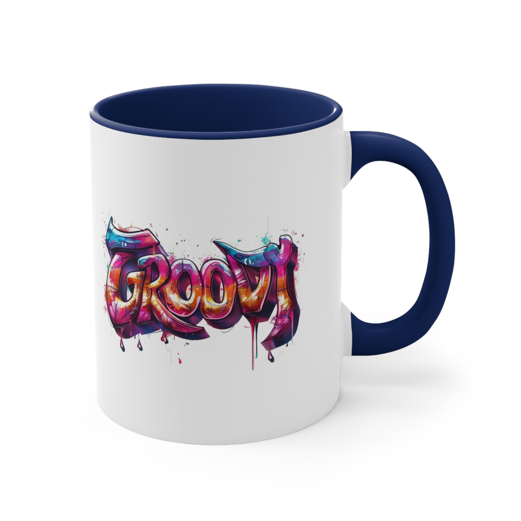 Groovy Accent Coffee Mug, 11oz-Phoenix Styles