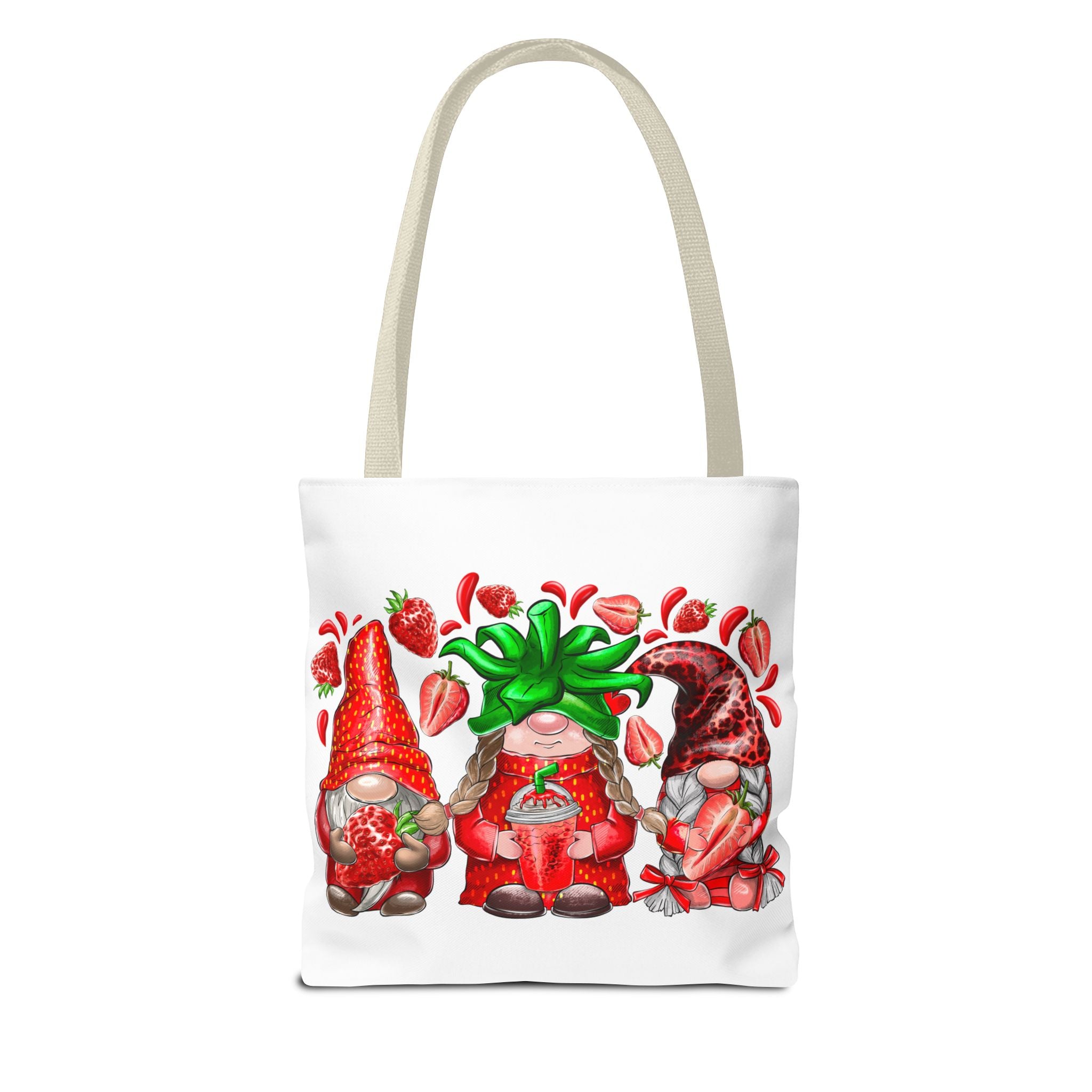 Strawberry Gnomes Tote Bag-Phoenix Styles