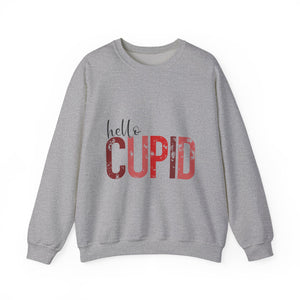 Hello Cupid Valentine's Day Crewneck Sweatshirt-Phoenix Styles