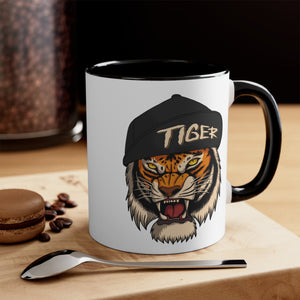 Tiger Accent Coffee Mug, 11oz-Phoenix Styles