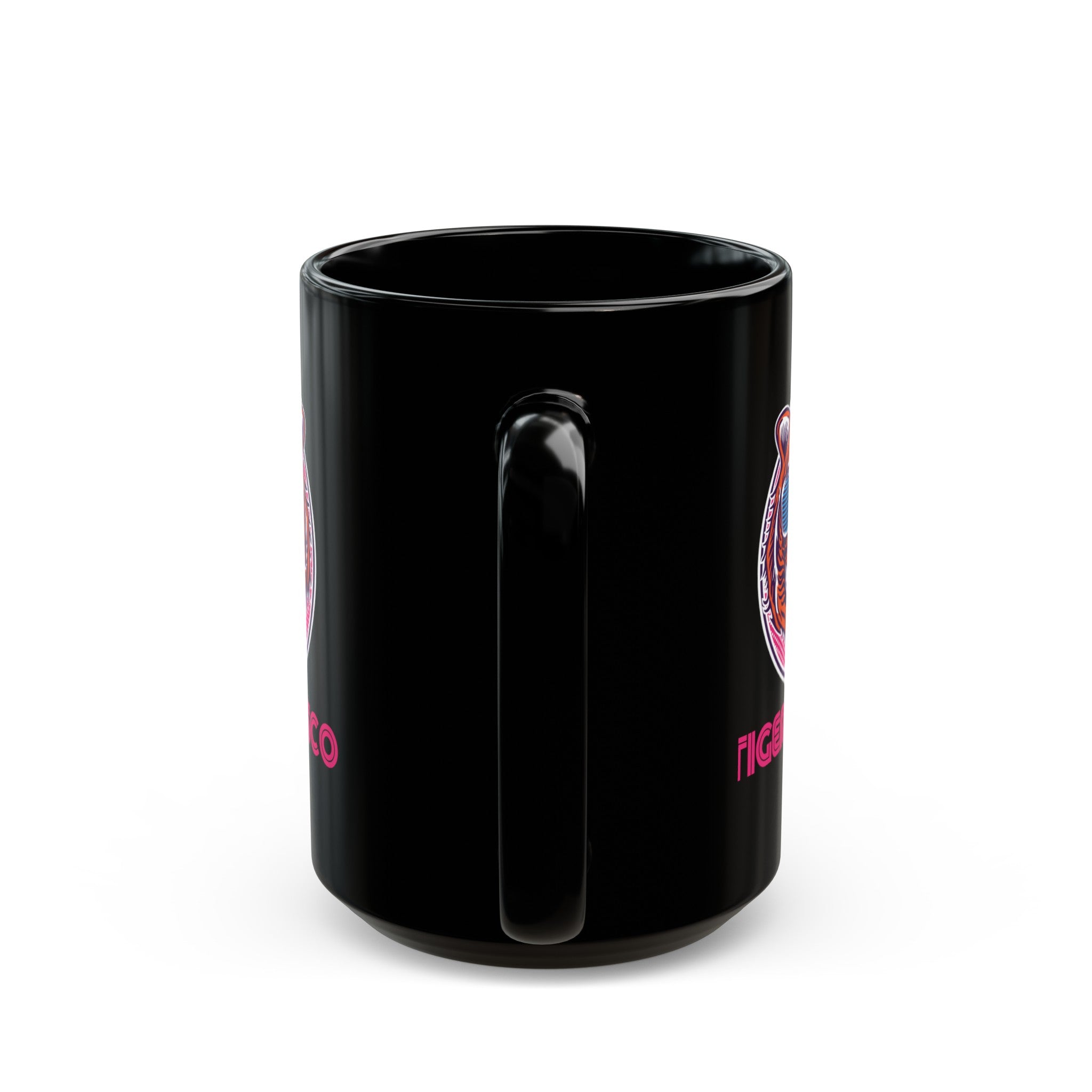 The Disco Tiger Black Mug (11oz, 15oz)-Phoenix Styles