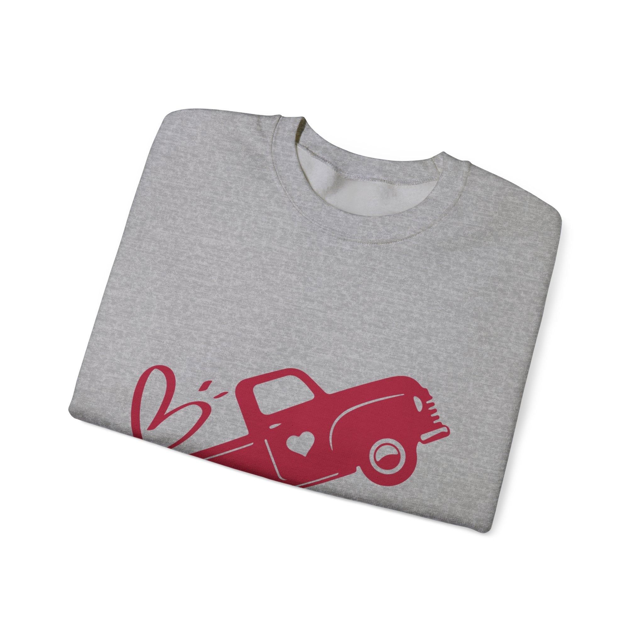 Valentine's Day Truck Crewneck Sweatshirt-Phoenix Styles