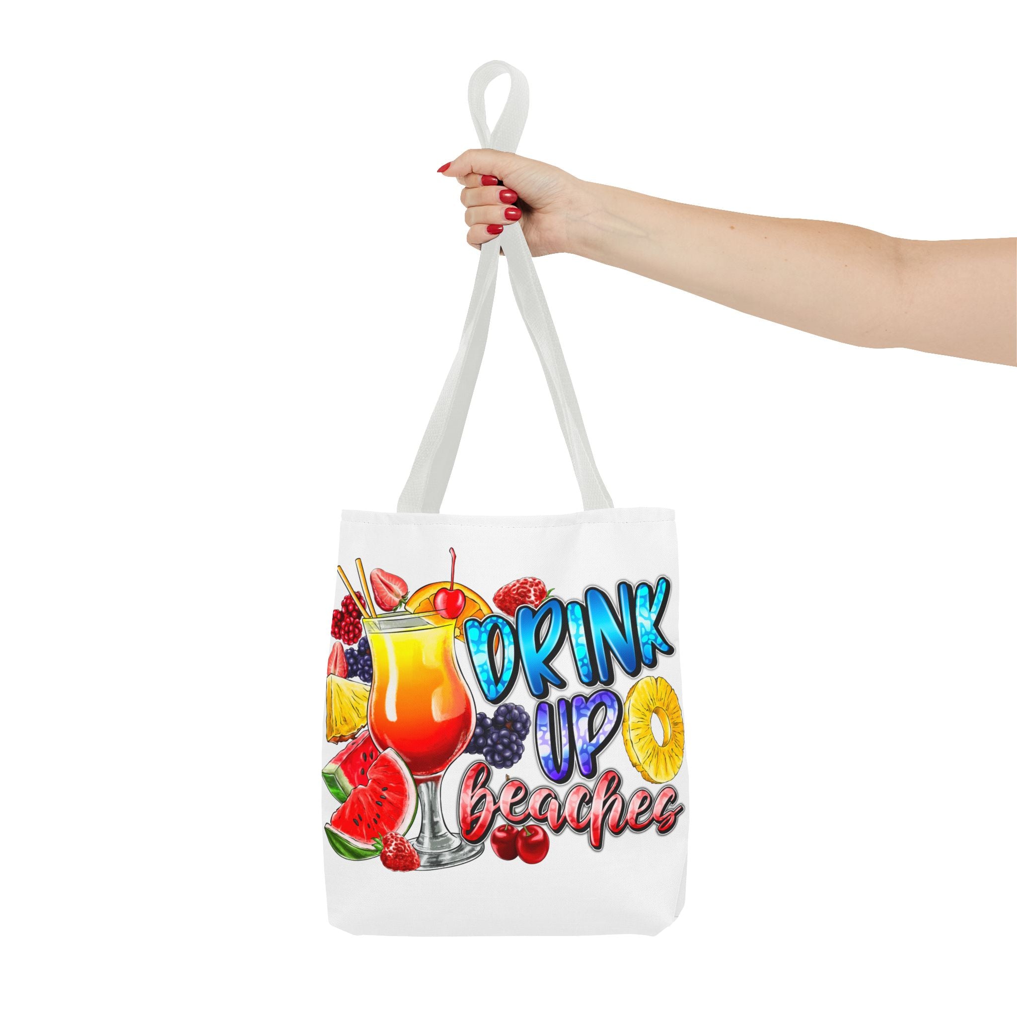 Drink up Beaches Tote Bag-Phoenix Styles