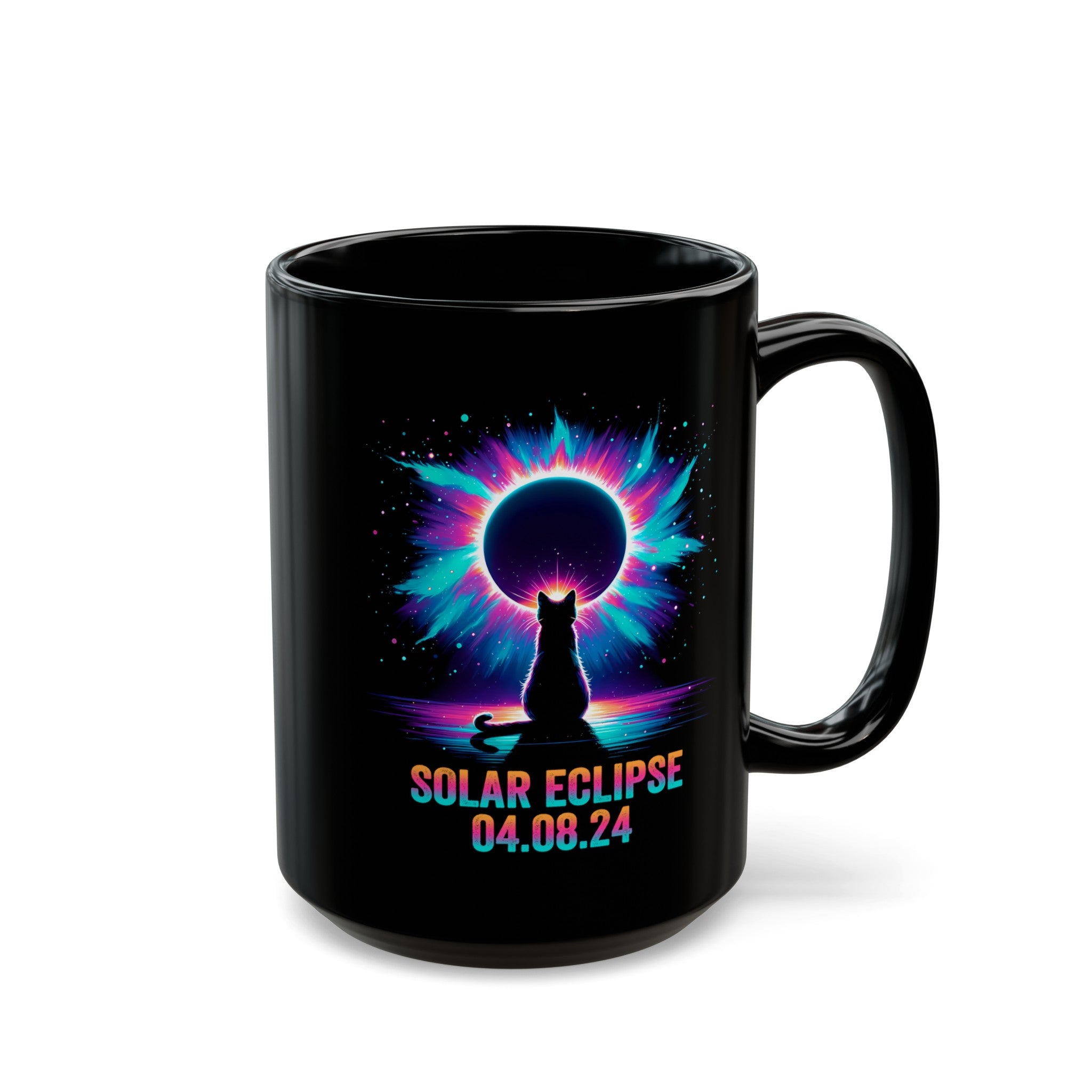 Solar Eclipse Black Mug (11oz, 15oz)-Phoenix Styles