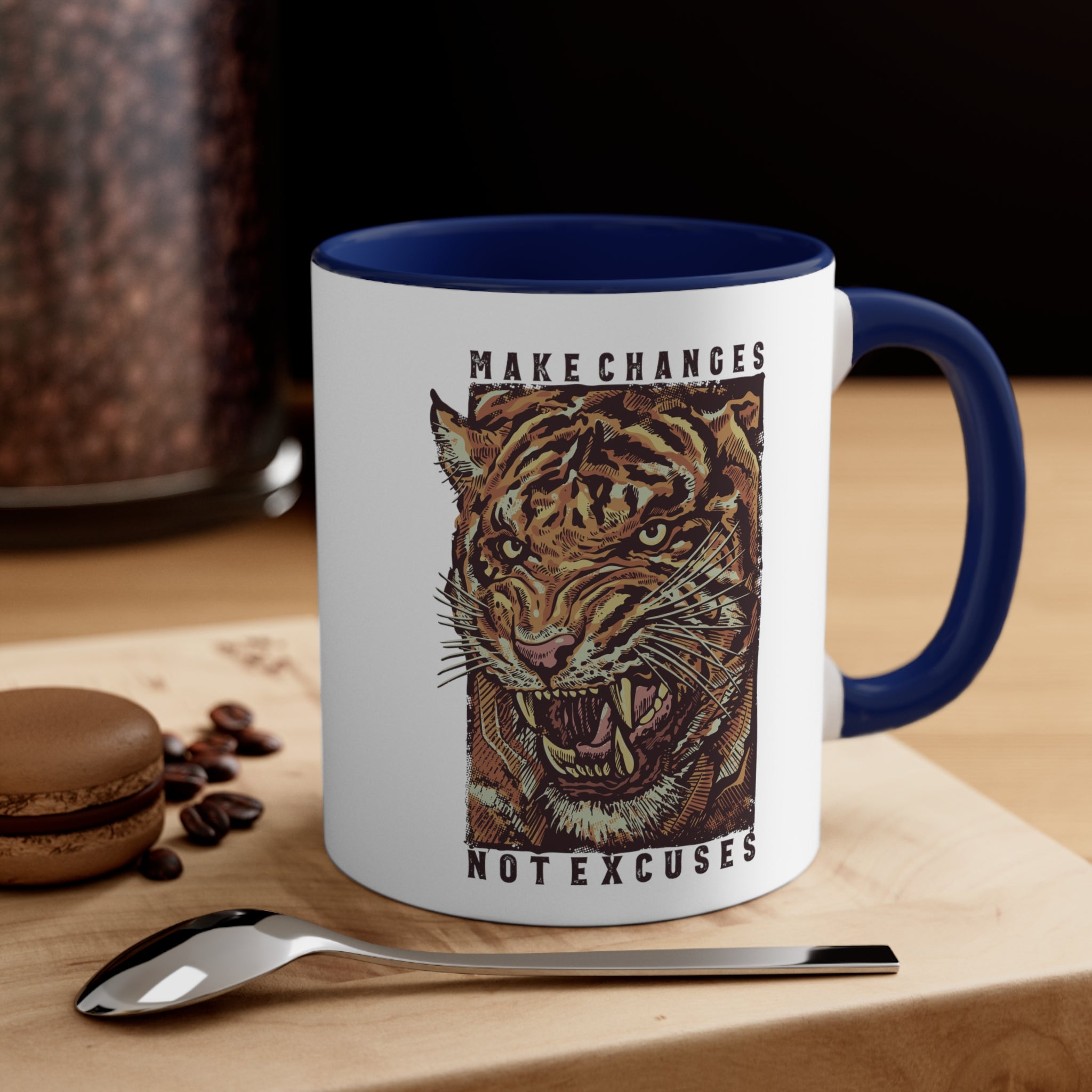 Make Changes Accent Coffee Mug, 11oz-Phoenix Styles