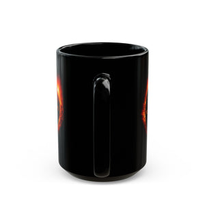 Texas Solar Eclipse Black Mug (11oz, 15oz)-Phoenix Styles