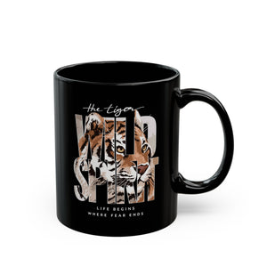 Wild Spirit Black Mug (11oz, 15oz)-Phoenix Styles