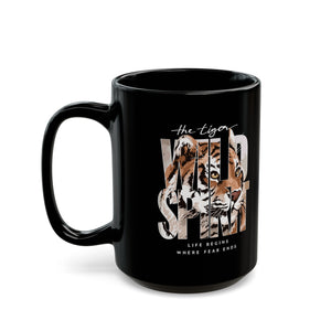 Wild Spirit Black Mug (11oz, 15oz)-Phoenix Styles