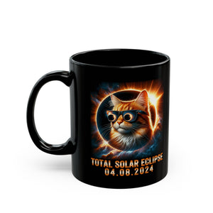 Kitty Solar Eclipse Black Mug (11oz, 15oz)-Phoenix Styles