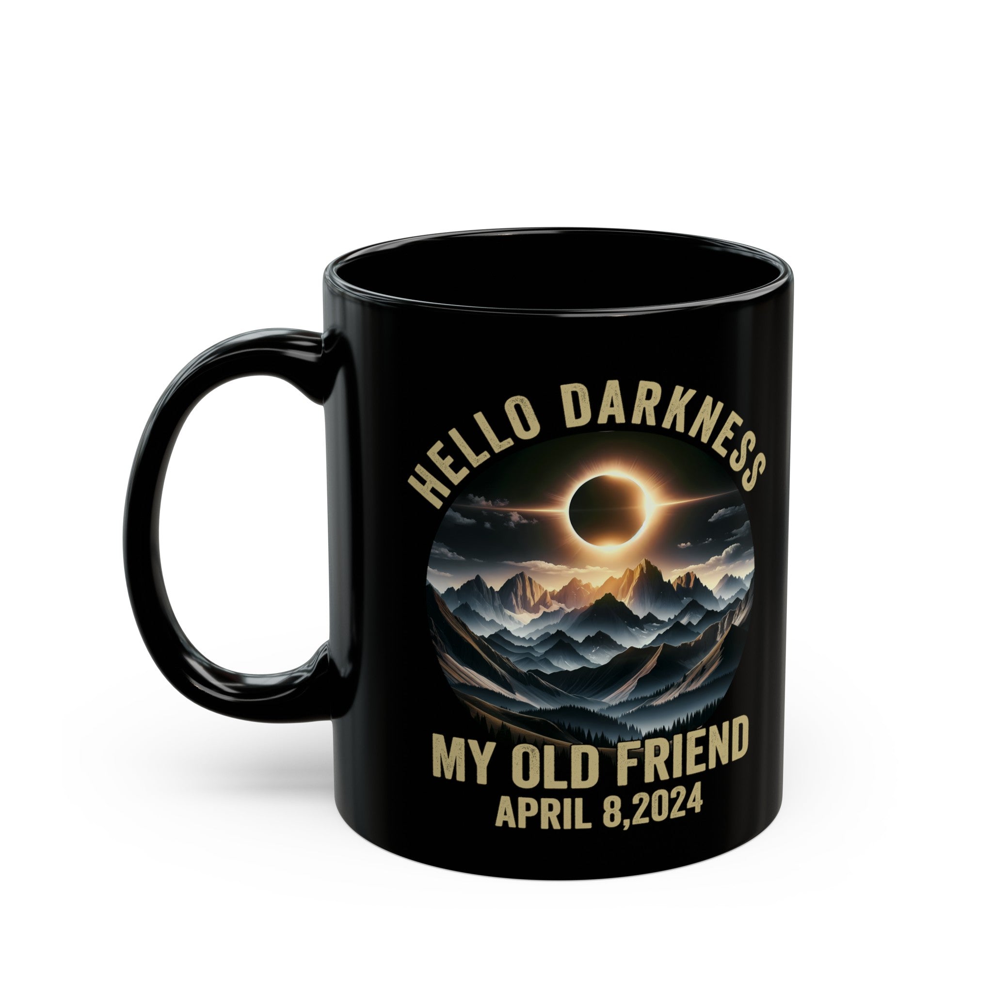 Hello Solar Eclipse Black Mug (11oz, 15oz)-Phoenix Styles