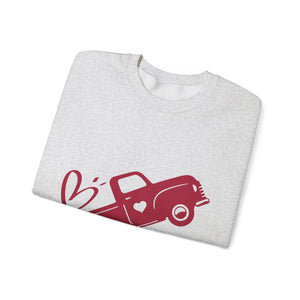 Valentine's Day Truck Crewneck Sweatshirt-Phoenix Styles