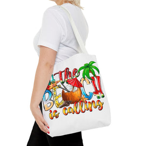 The Beach is Calling Tote Bag-Phoenix Styles