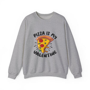 Pizza Is My Love Valentine's Day Crewneck Sweatshirt-Phoenix Styles