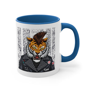 Tiger Accent Coffee Mug, 11oz-Phoenix Styles