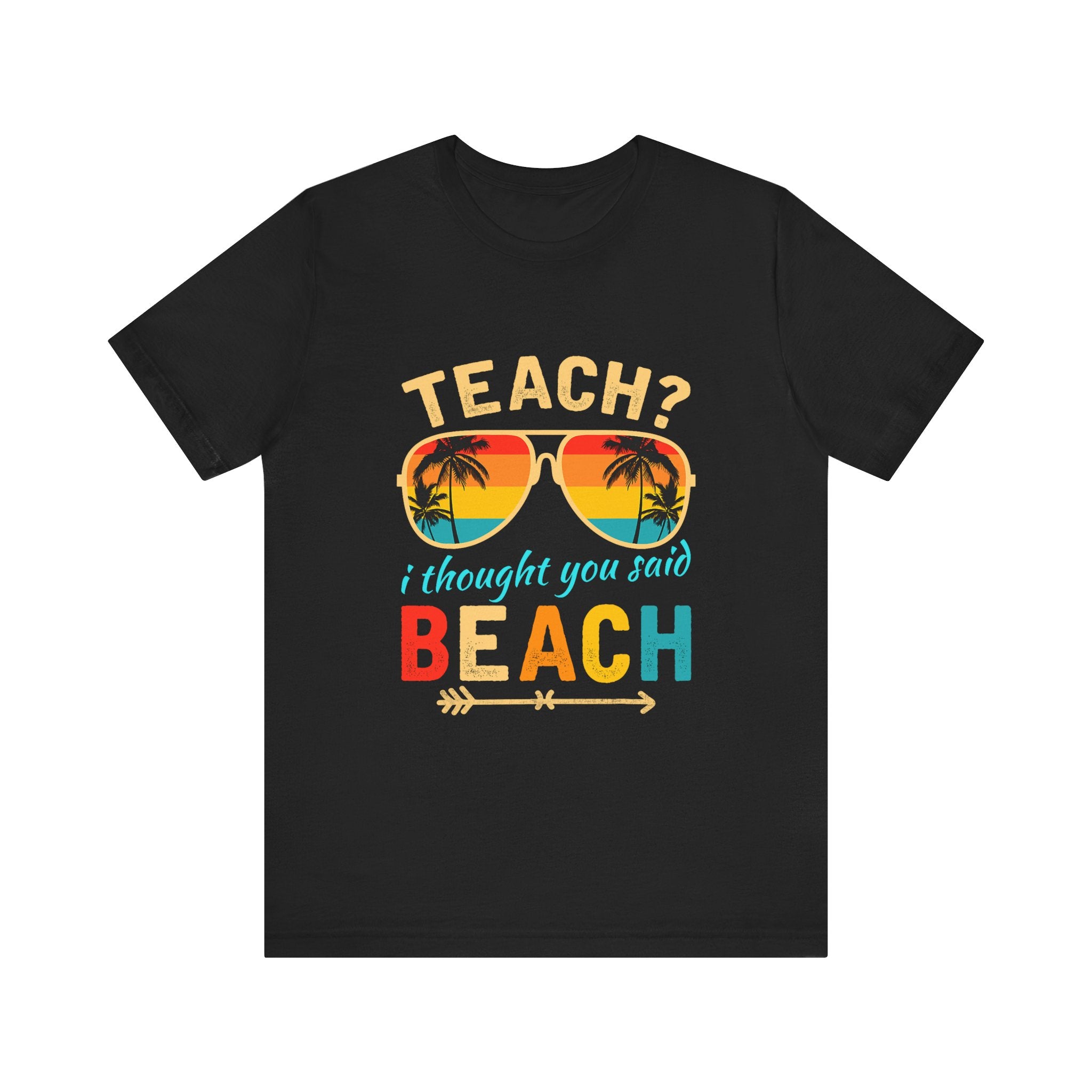 Beach Vibes Teacher Tee - Perfect for Summer Fun!