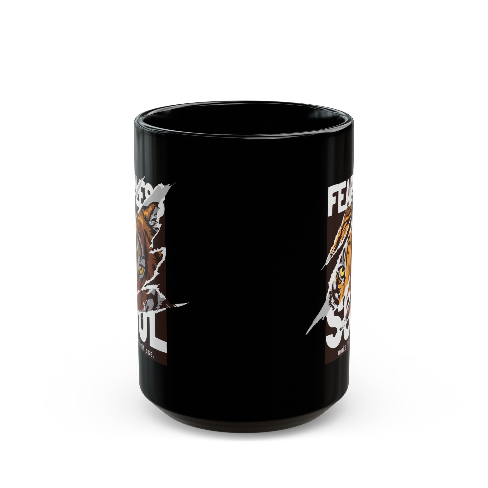 Fearless Soul Black Mug (11oz, 15oz)-Phoenix Styles