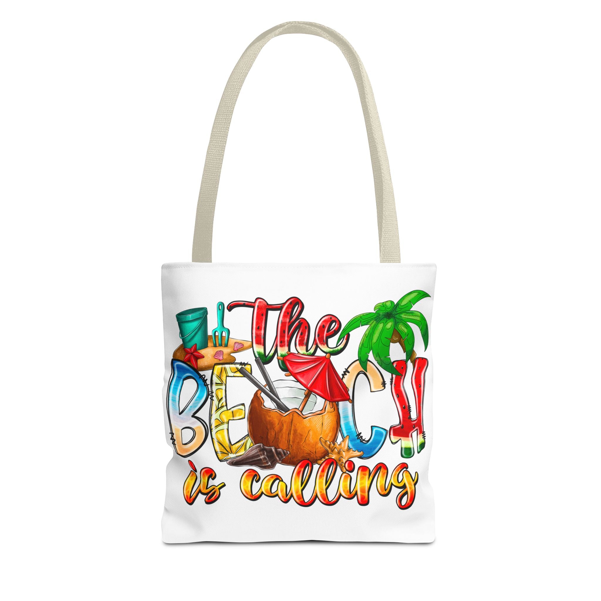 The Beach is Calling Tote Bag-Phoenix Styles