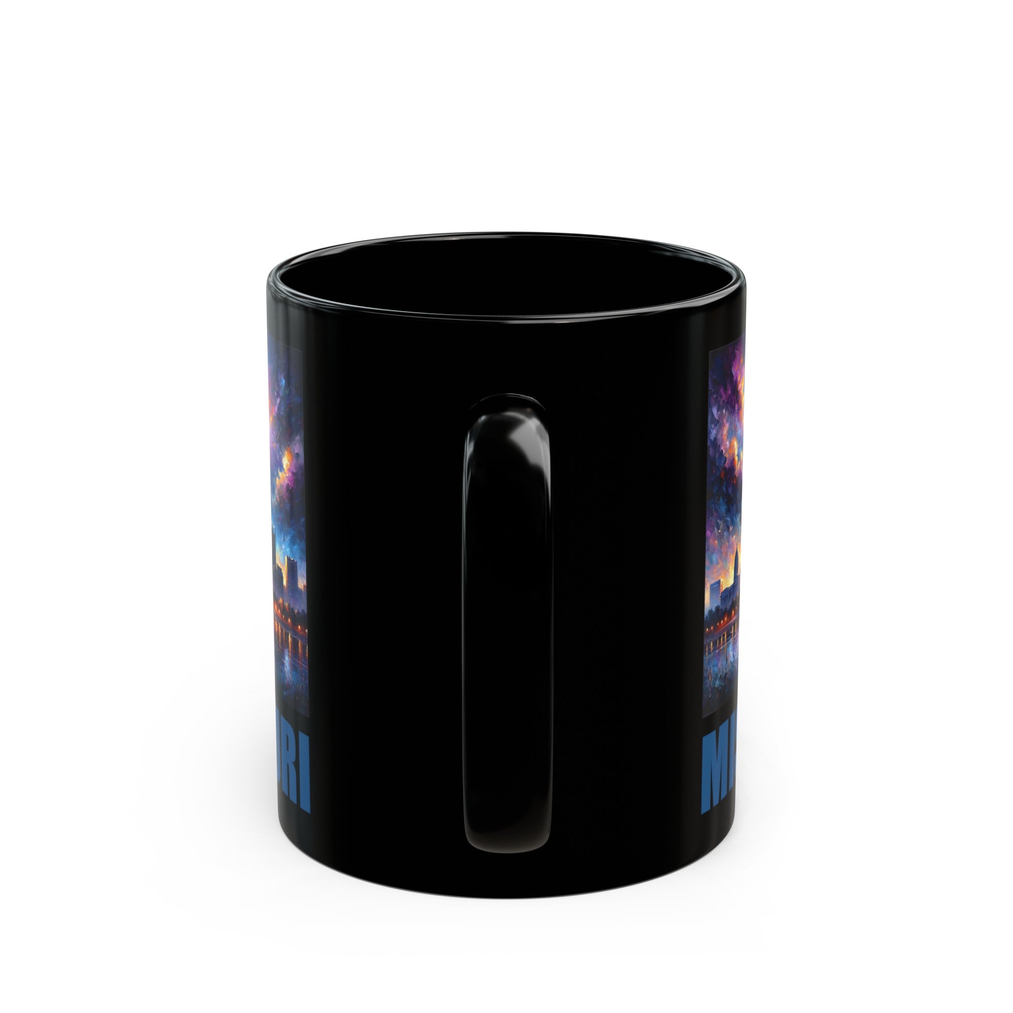 Missouri Solar Eclipse Black Mug (11oz, 15oz)-Phoenix Styles