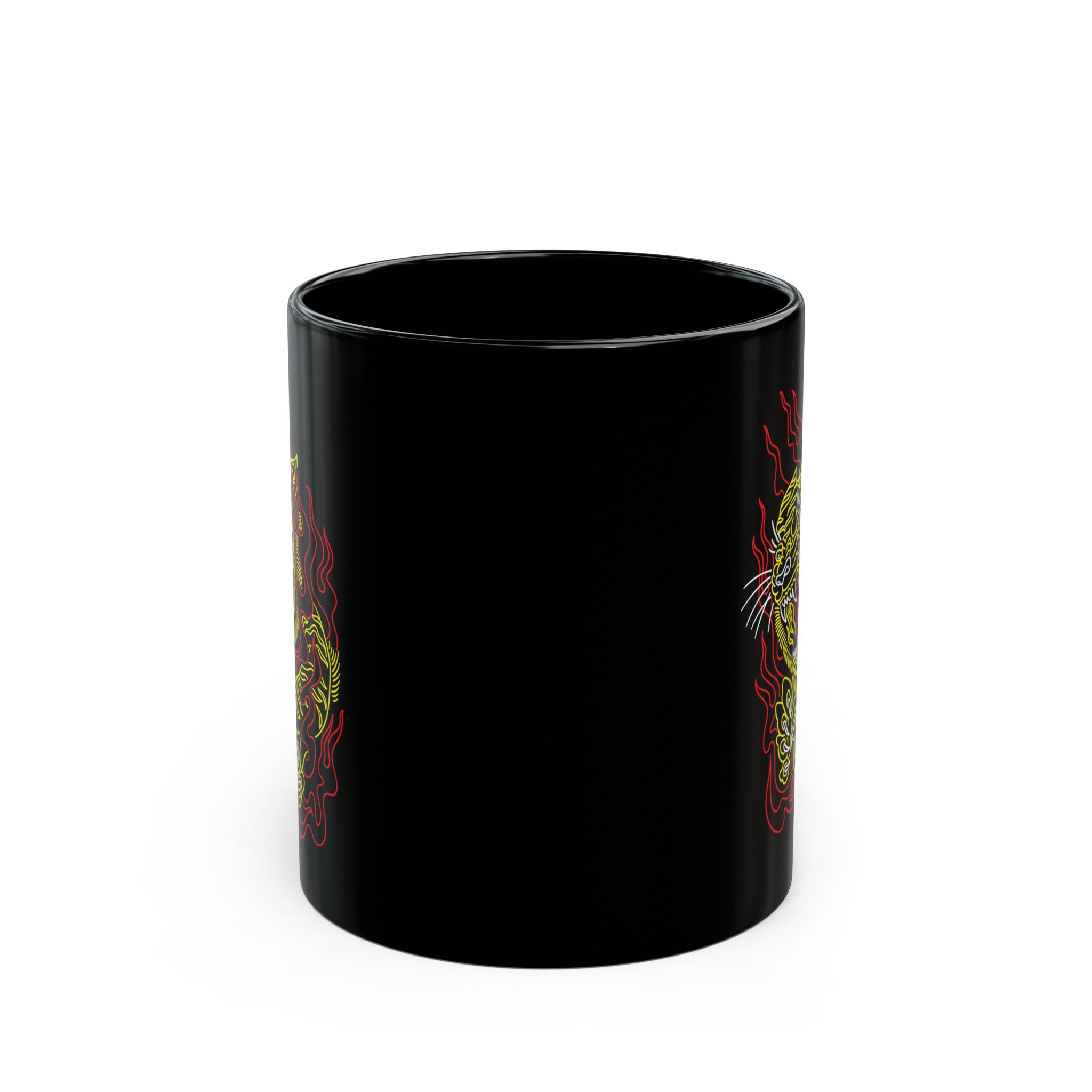 Tiger Black Mug (11oz, 15oz)-Phoenix Styles