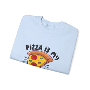 Pizza Is My Love Valentine's Day Crewneck Sweatshirt-Phoenix Styles