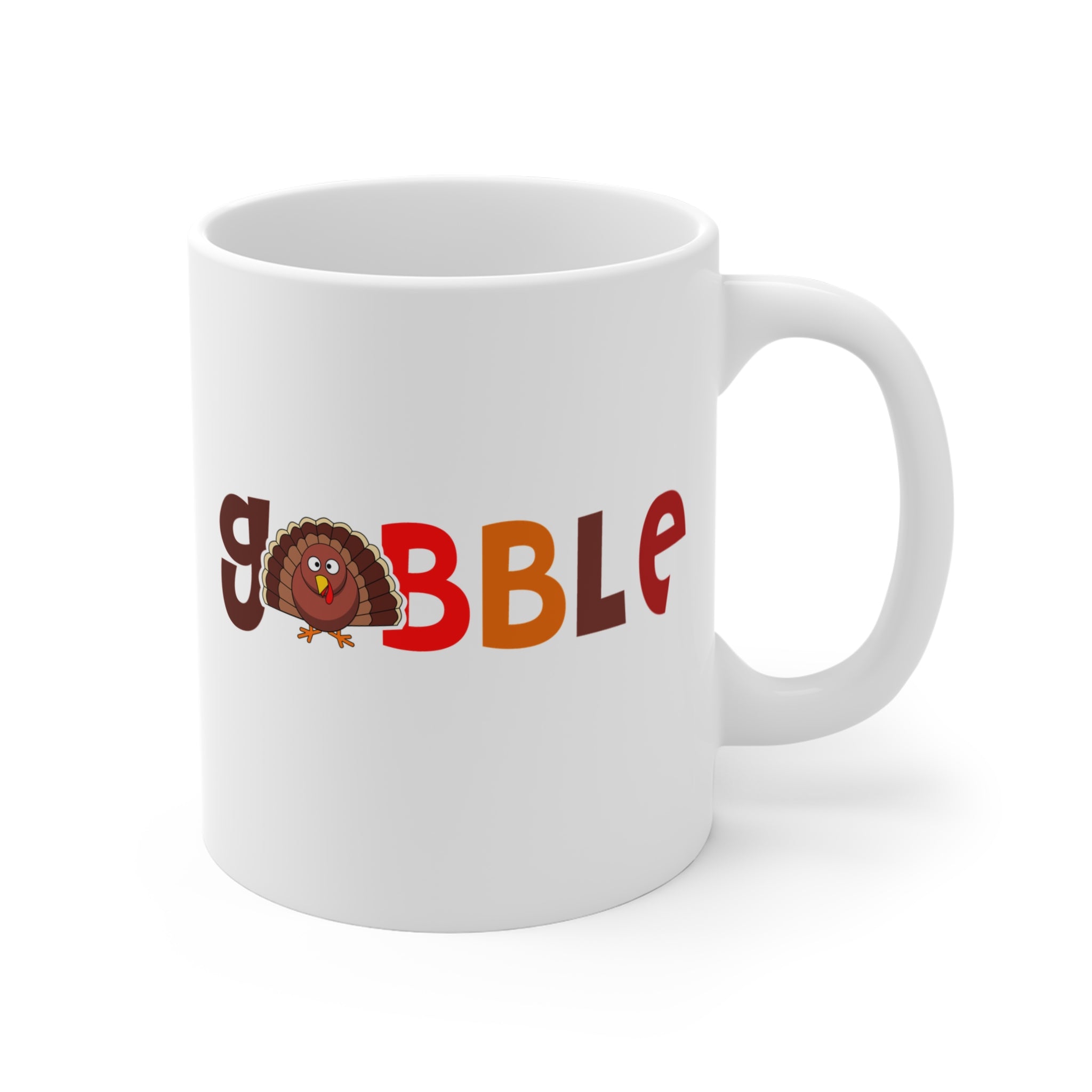 Gobble White Ceramic Mug