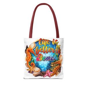 Life is Better At the Beach Tote Bag-Phoenix Styles