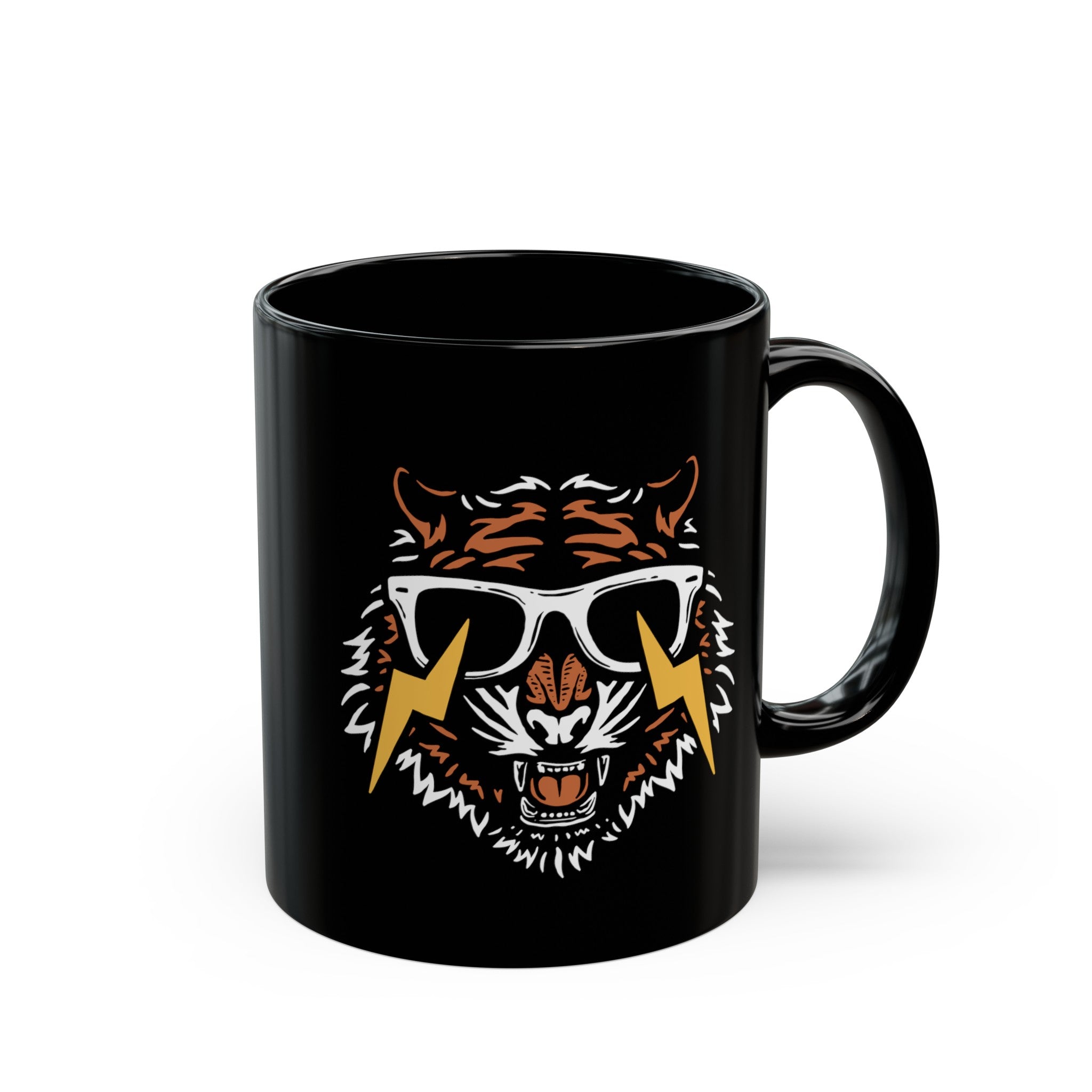 Tiger Black Mug (11oz, 15oz)-Phoenix Styles