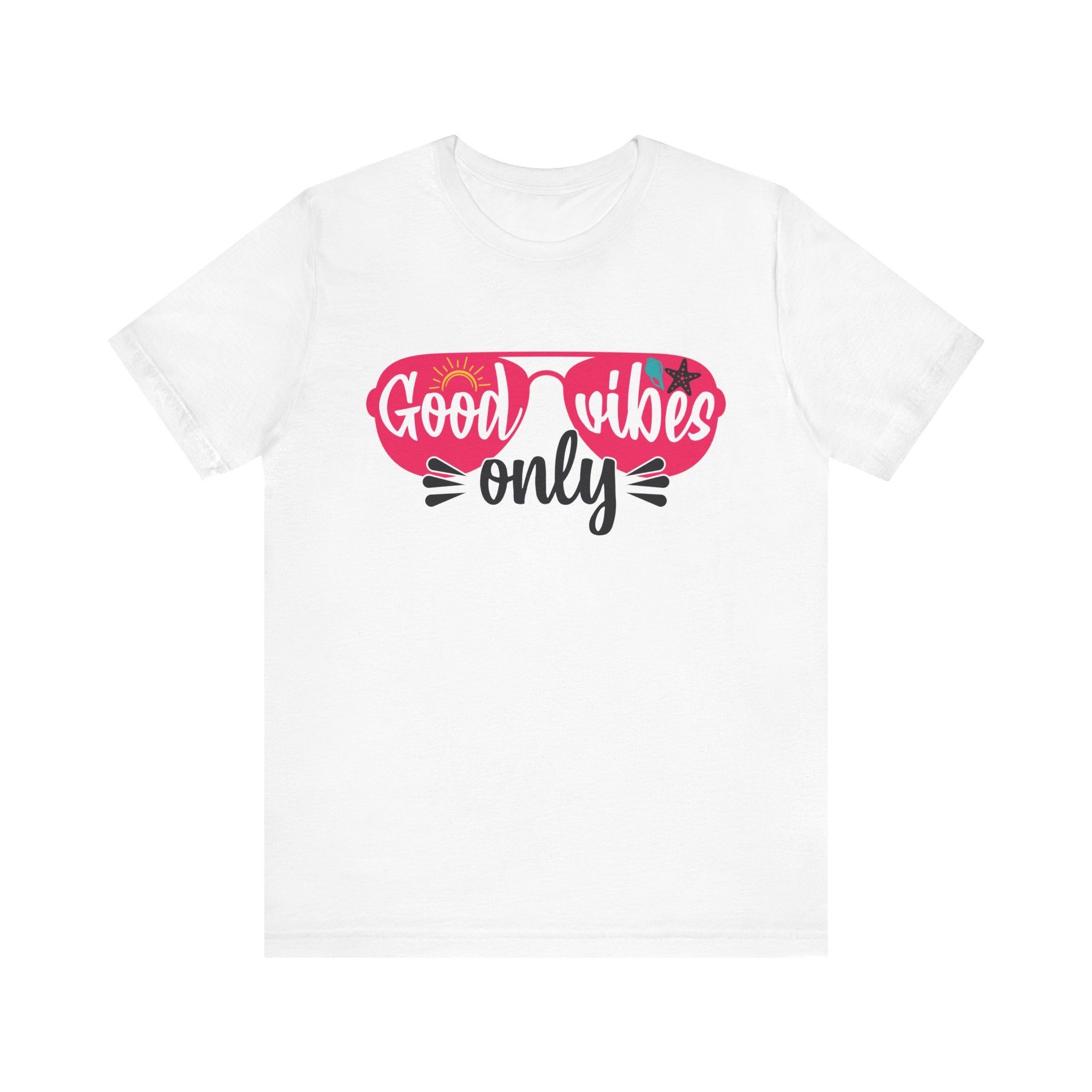 Good Vibes Only Unisex Short Sleeve Tee - Casual Summer T-Shirt