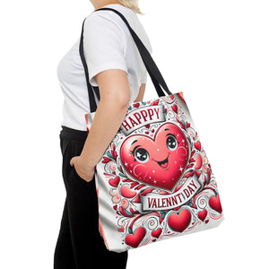 Happy Valentines Day Tote Bag-Phoenix Styles