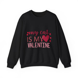 My Cat Is My Valentine Crewneck Sweatshirt-Phoenix Styles