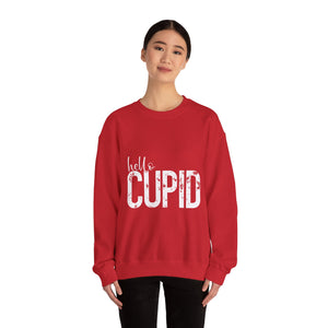 Hello Cupid White Valentine's Day Crewneck Sweatshirt-Phoenix Styles